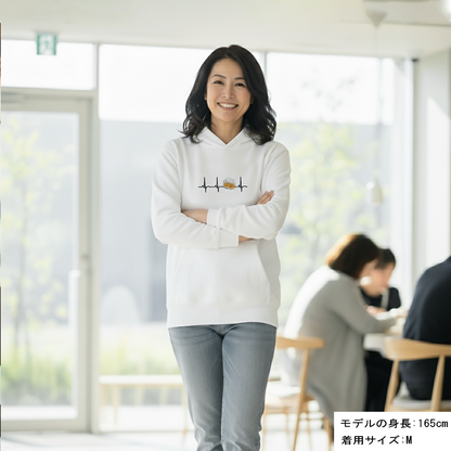 「ビールのハートビート 心電図」誕生日プレゼントにも最適！居酒屋・飲み会で話題の面白パーカー｜日本酒・ビール・焼酎・ウイスキー好きにおすすめ