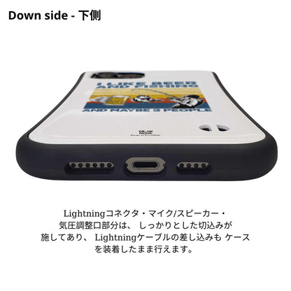 「I LIKE BEER AND FISHING」iPhoneケース おもしろデザイン｜酒好きに人気のDrunkmodeスマホケース｜ビール・焼酎・日本酒・ウイスキー好きにおすすめ｜プレゼントにも◎