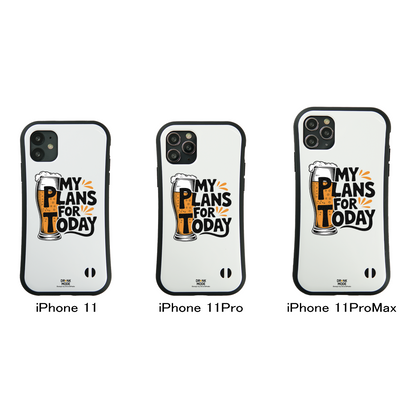 「MY PLAN FOR TODAY」iPhoneケース おもしろデザイン｜酒好きに人気のDrunkmodeスマホケース｜ビール・焼酎・日本酒・ウイスキー好きにおすすめ｜プレゼントにも