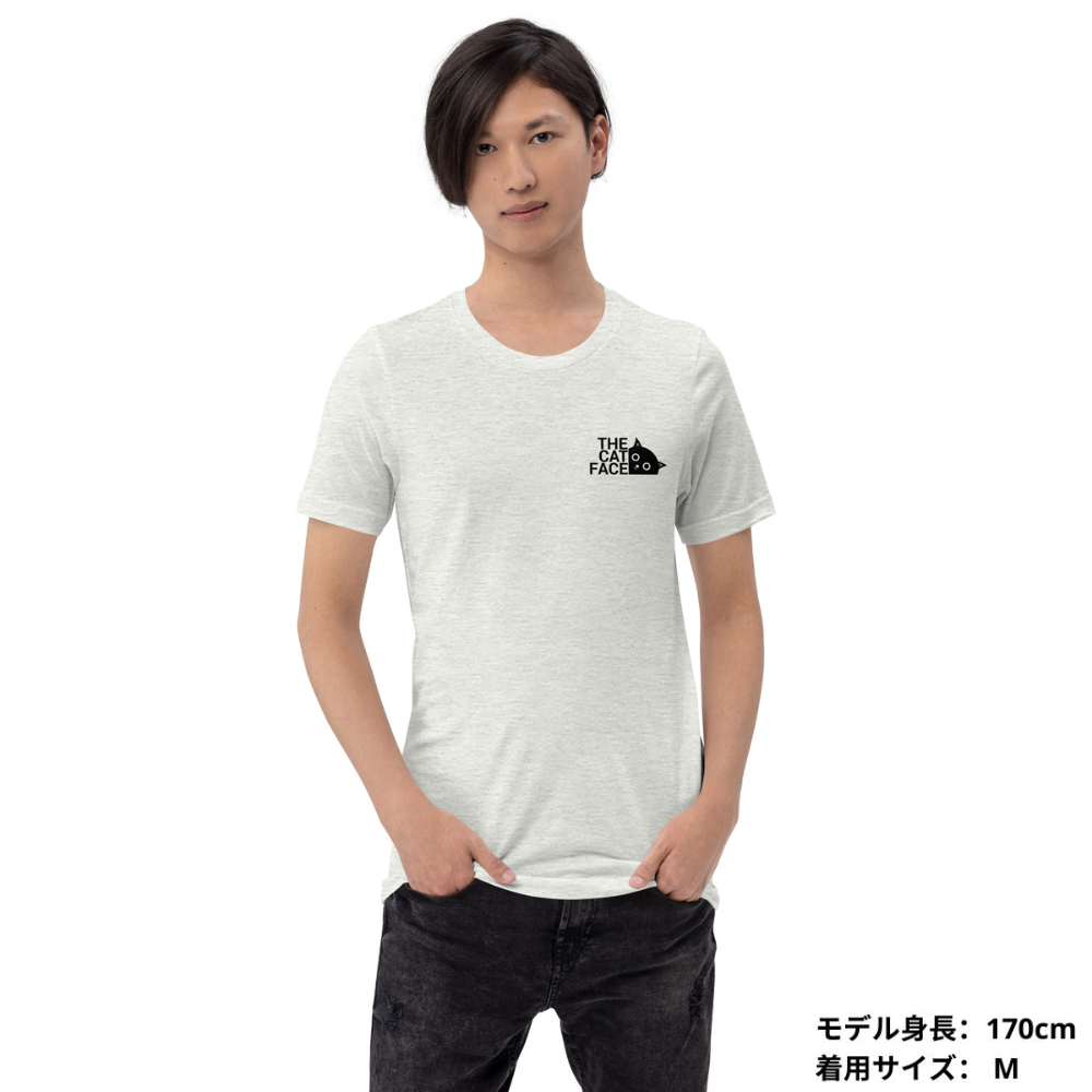 猫tシャツ ねこ 猫イラスト  The Cat Face & 今月の目標、知らない猫について行かない | フロント&バックプリント｜アダルト&キッズサイズ.
