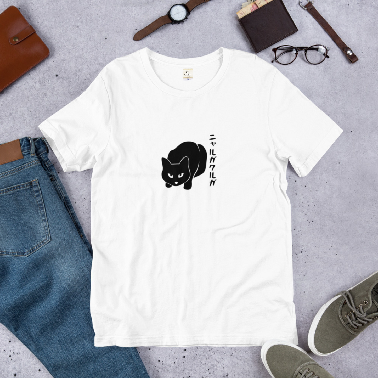 猫tシャツ ねこ 猫イラスト ニャルガクルガ｜アダルト&キッズサイズ.