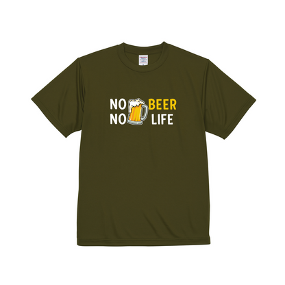 NO BEER NO LIFE｜飲み会でウケる面白Tシャツ【誕生日ギフトに最適】