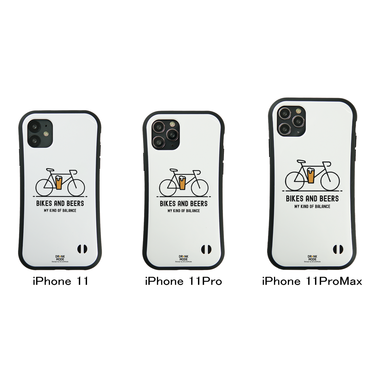 「BIKES AND BEERS 」iPhoneケース おもしろデザイン｜酒好きに人気のDrunkmodeスマホケース｜ビール・焼酎・日本酒・ウイスキー好きにおすすめ｜プレゼントにも◎