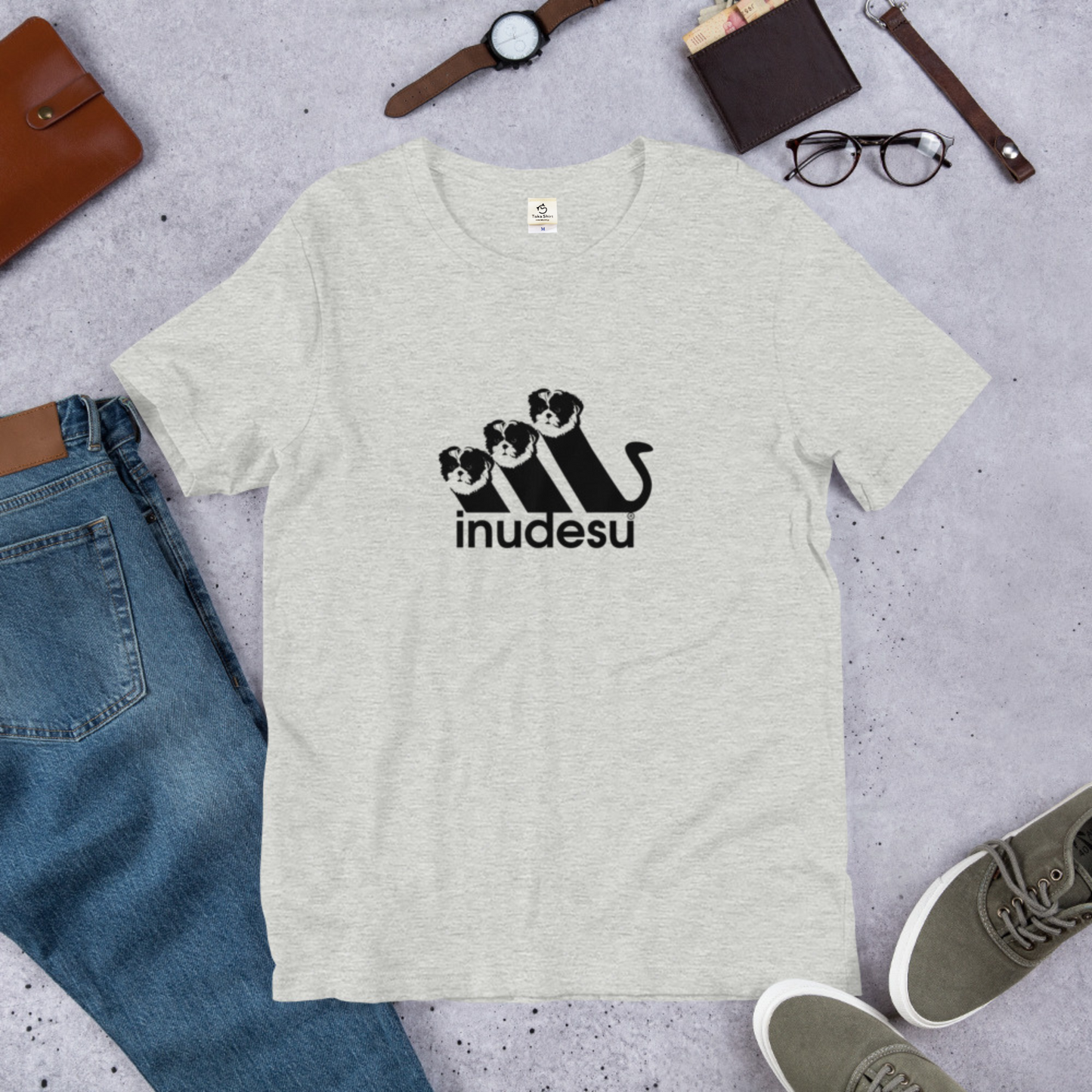 犬 tシャツ 犬イラスト シーズー  INUDESU ｜アダルト&キッズサイズ.