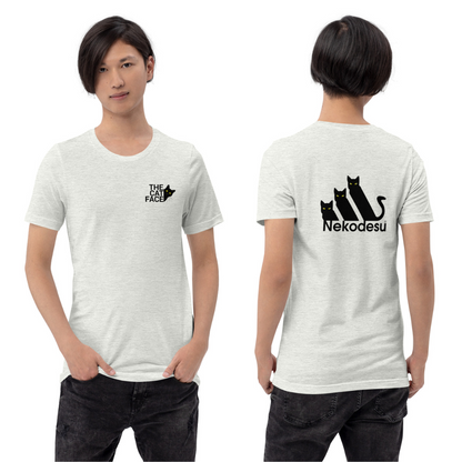 猫tシャツ ねこ 猫イラスト The Cat Face2 & Nekodesu | フロント&バックプリント｜アダルト&キッズサイズ.