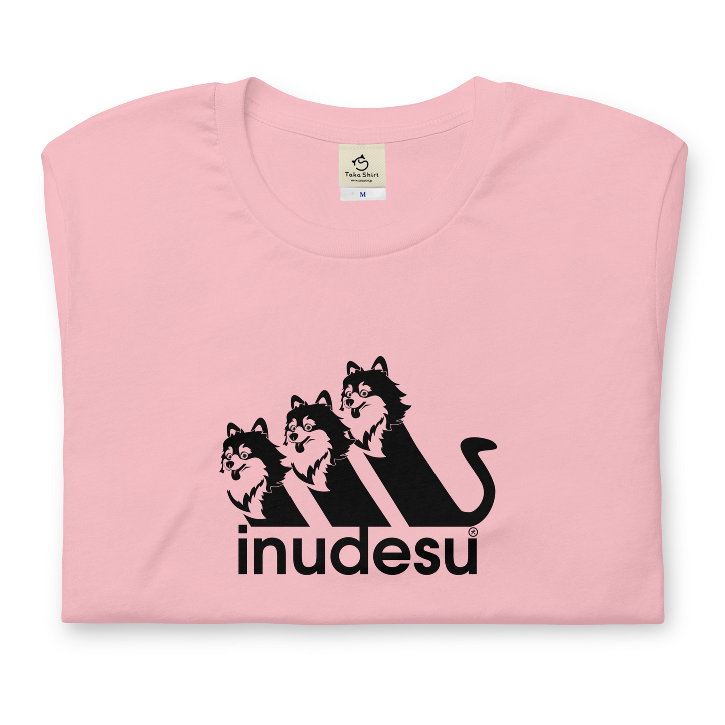 犬 tシャツ 犬イラスト ポメラニアン  INUDESU ｜アダルト&キッズサイズ.