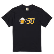 「ビール：30」誕生日プレゼントにも最適！居酒屋・飲み会で話題の面白tシャツ｜日本酒・ビール・焼酎・ウイスキー好きにおすすめ