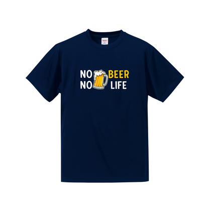 NO BEER NO LIFE｜飲み会でウケる面白Tシャツ【誕生日ギフトに最適】
