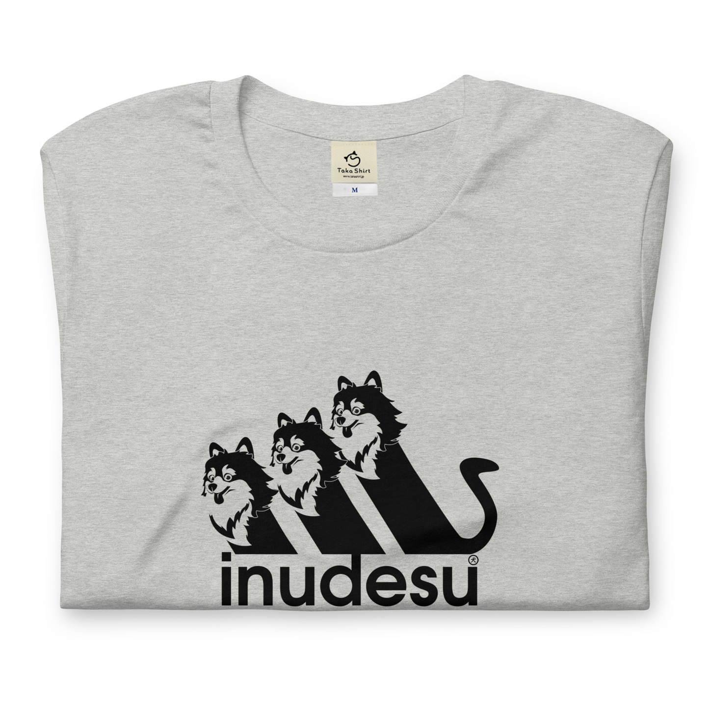 犬 tシャツ 犬イラスト ポメラニアン  INUDESU ｜アダルト&キッズサイズ.