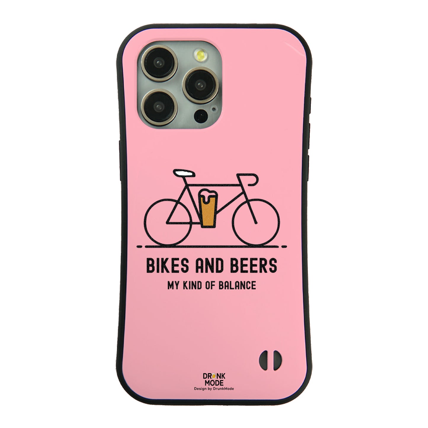 「BIKES AND BEERS 」iPhoneケース おもしろデザイン｜酒好きに人気のDrunkmodeスマホケース｜ビール・焼酎・日本酒・ウイスキー好きにおすすめ｜プレゼントにも◎