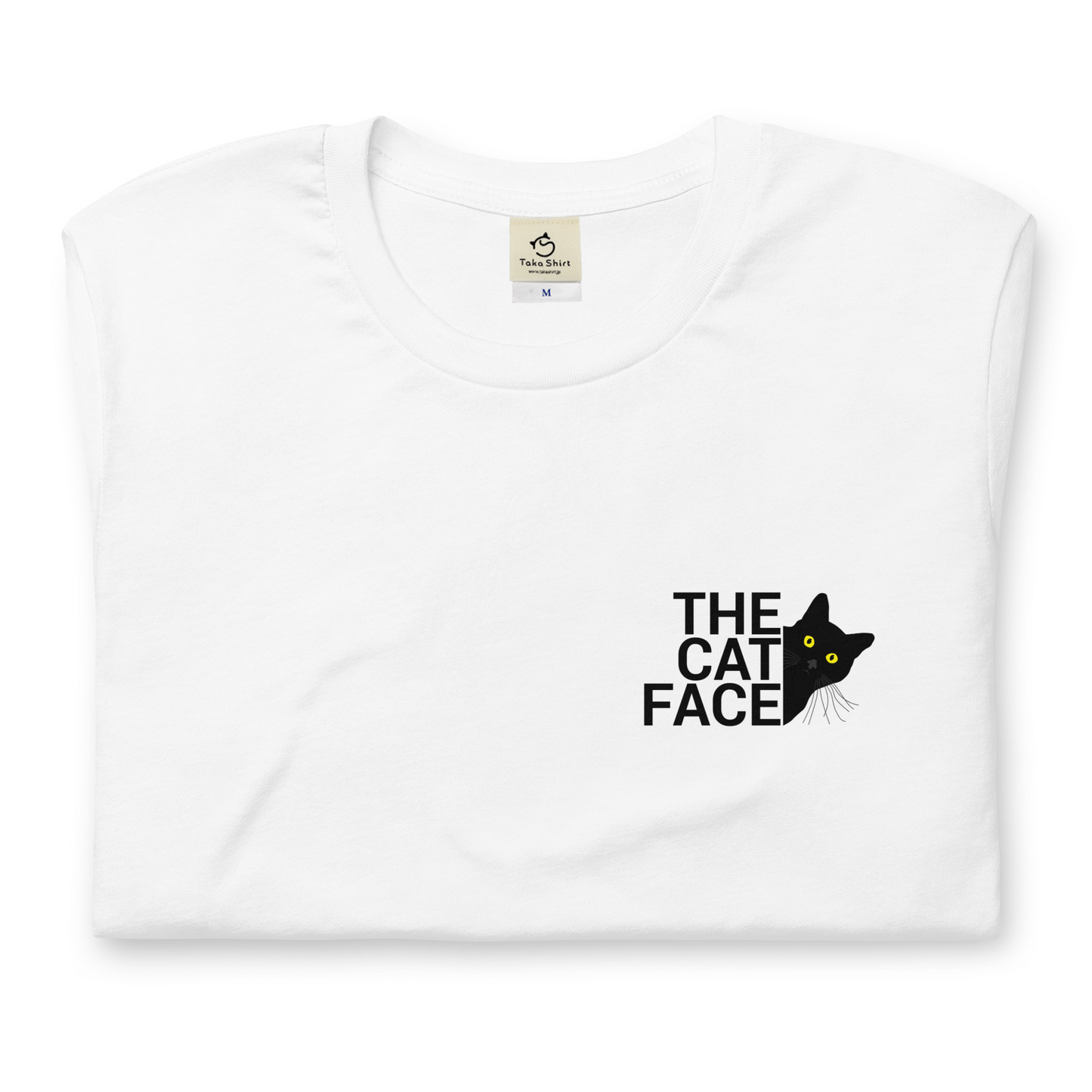 猫tシャツ ねこ 猫イラスト The Cat Face2 & ニャンモナイト | フロント&バックプリント｜アダルト&キッズサイズ.