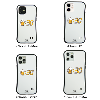 「ビール：30」iPhoneケース おもしろデザイン｜酒好きに人気のDrunkmodeスマホケース｜ビール・焼酎・日本酒・ウイスキー好きにおすすめ｜プレゼントにも◎