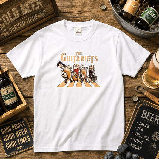 THE TENNISS | ビールたちのテニス 横断歩道 面白Tシャツ【テニス愛好家・ビール好き・ギフトに最適】