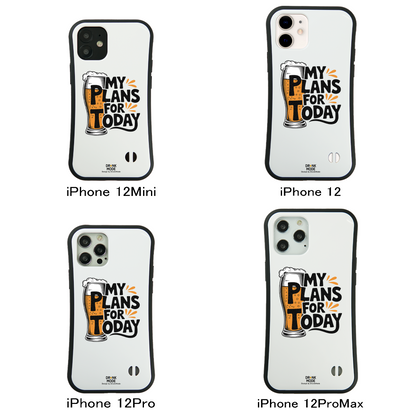 「MY PLAN FOR TODAY」iPhoneケース おもしろデザイン｜酒好きに人気のDrunkmodeスマホケース｜ビール・焼酎・日本酒・ウイスキー好きにおすすめ｜プレゼントにも