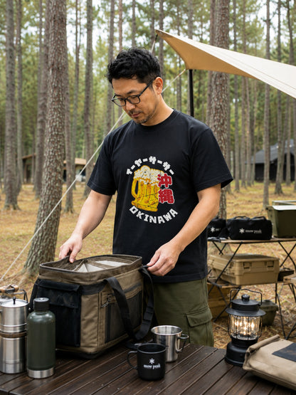 OKINAWA BEER | イーヤーサーサー 沖縄お土産風 面白Tシャツ【ビール好き・父の日ギフトに最適】