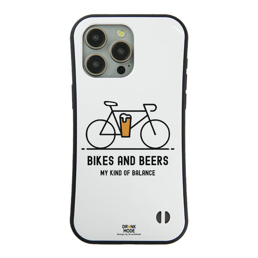 「BIKES AND BEERS 」iPhoneケース おもしろデザイン｜酒好きに人気のDrunkmodeスマホケース｜ビール・焼酎・日本酒・ウイスキー好きにおすすめ｜プレゼントにも◎