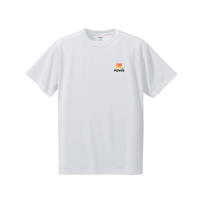 「酒POWER」誕生日プレゼントにも最適！居酒屋・飲み会で話題の面白ドライシルキータッチTシャツ｜日本酒・ビール・焼酎・ウイスキー好きにおすすめ