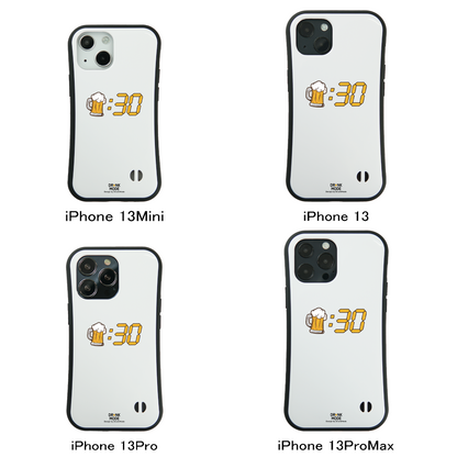 「ビール：30」iPhoneケース おもしろデザイン｜酒好きに人気のDrunkmodeスマホケース｜ビール・焼酎・日本酒・ウイスキー好きにおすすめ｜プレゼントにも◎