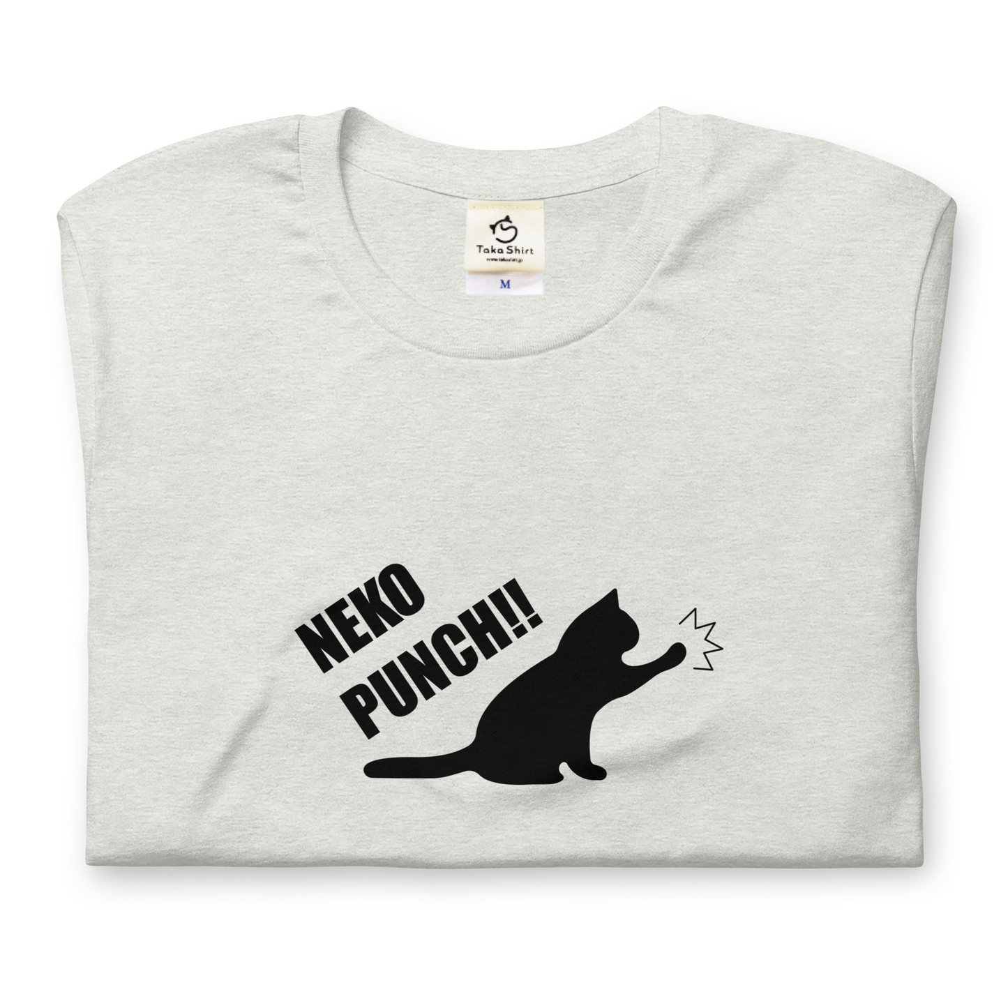 猫tシャツ ねこ 猫イラスト 猫パンチ｜アダルト&キッズサイズ.