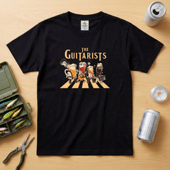 THE GUITARISTS | ビールたちのギター 横断歩道 面白Tシャツ
