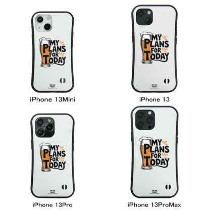 「MY PLAN FOR TODAY」iPhoneケース おもしろデザイン｜酒好きに人気のDrunkmodeスマホケース｜ビール・焼酎・日本酒・ウイスキー好きにおすすめ｜プレゼントにも