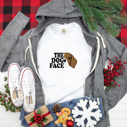 犬 tシャツ 犬イラスト THE DOG FACE ｜アダルト&キッズサイズ.