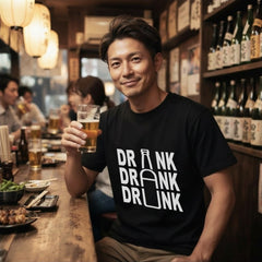 Drink Drank Drunk ビール Tシャツ ｜ ビール好き・飲み会に人気