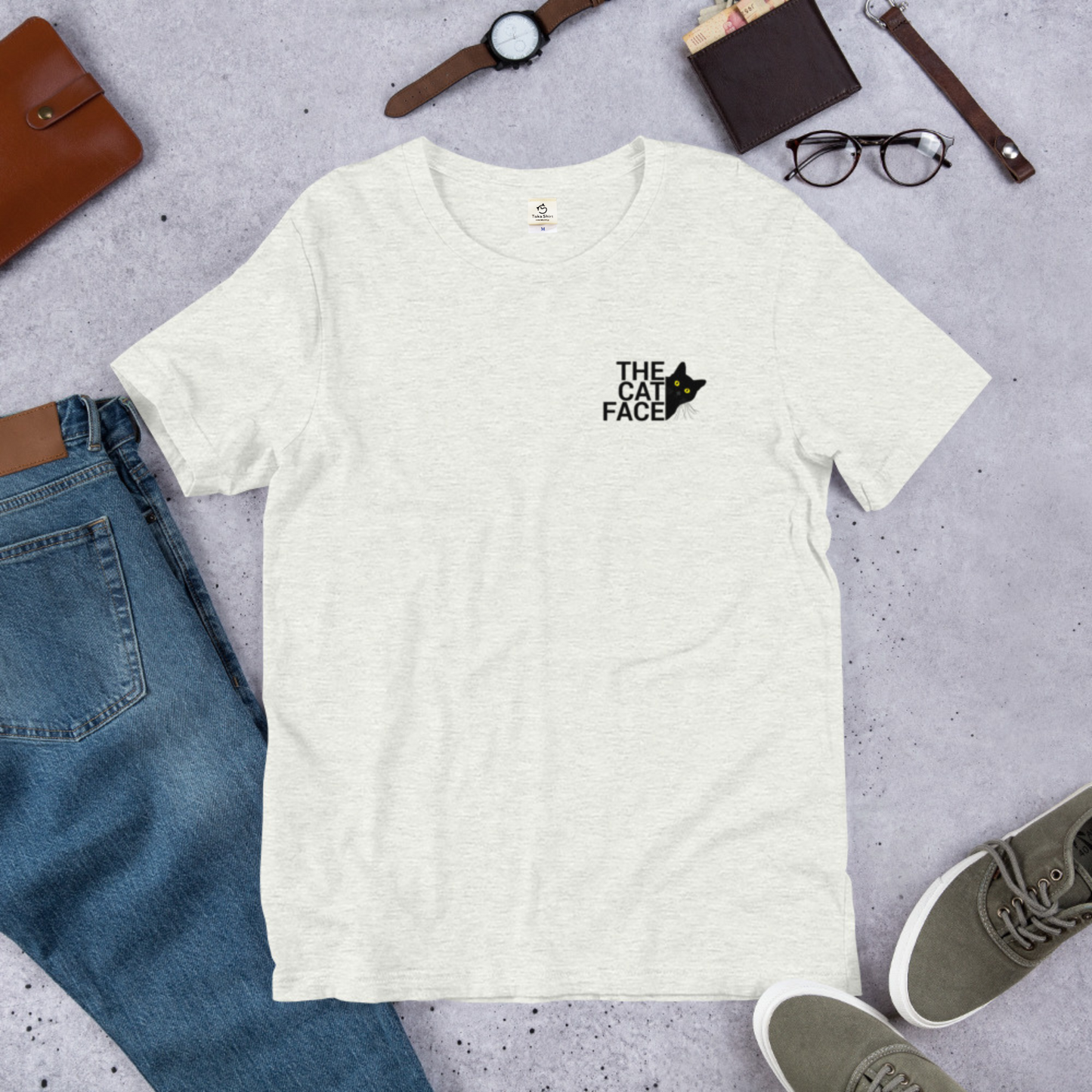 猫tシャツ ねこ 猫イラスト The Cat Face2 & Nekodesu | フロント&バックプリント｜アダルト&キッズサイズ.