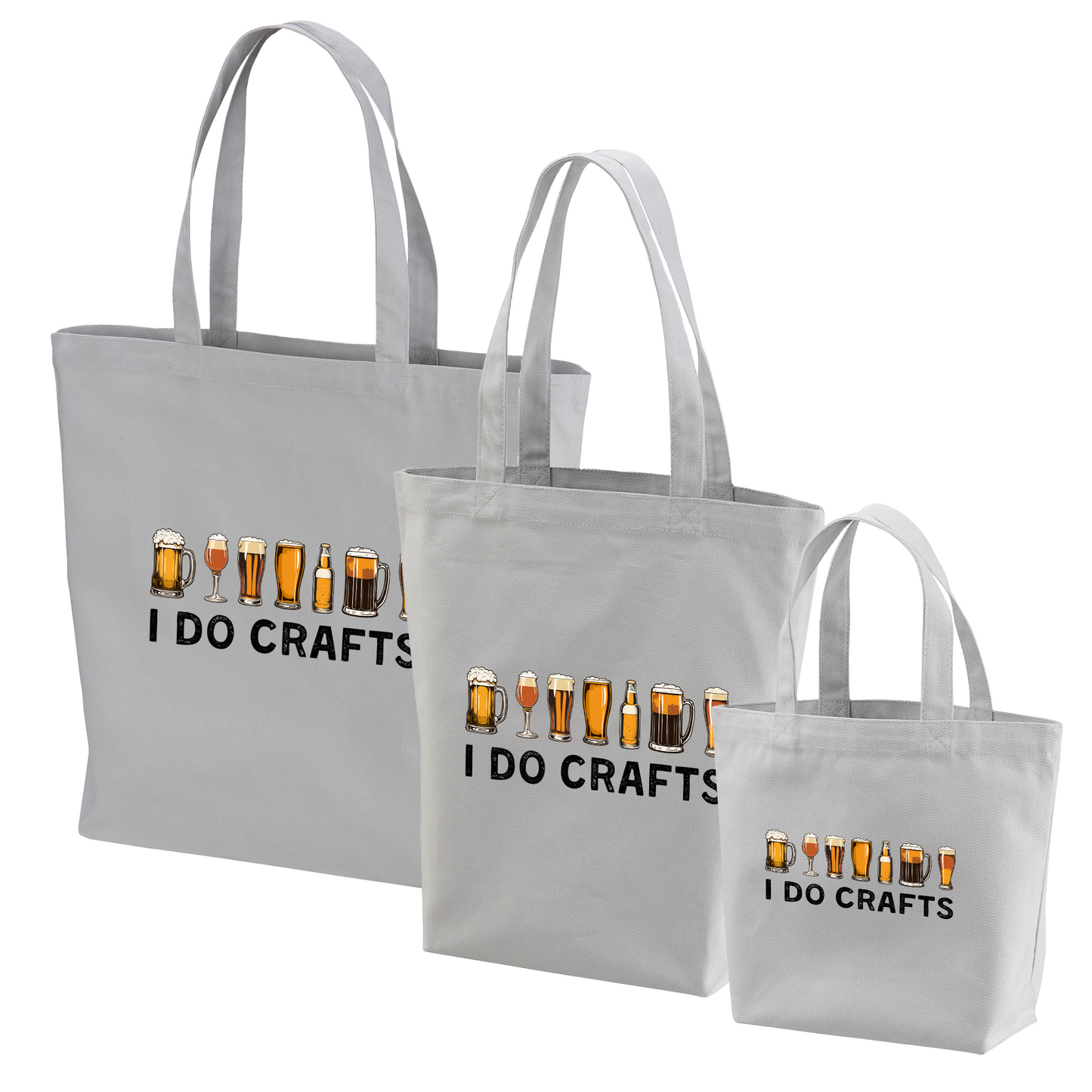 「I DO CRAFTS」誕生日プレゼントにも最適！居酒屋・飲み会で話題の面白トートバッグ｜日本酒・ビール・焼酎・ウイスキー好きにおすすめ