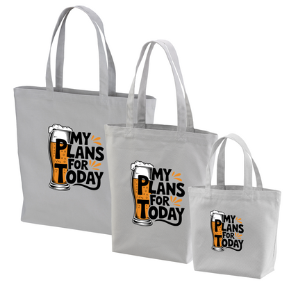 「MY PLAN FOR TODAY」誕生日プレゼントにも最適！居酒屋・飲み会で話題の面白トートバッグ｜日本酒・ビール・焼酎・ウイスキー好きにおすすめ