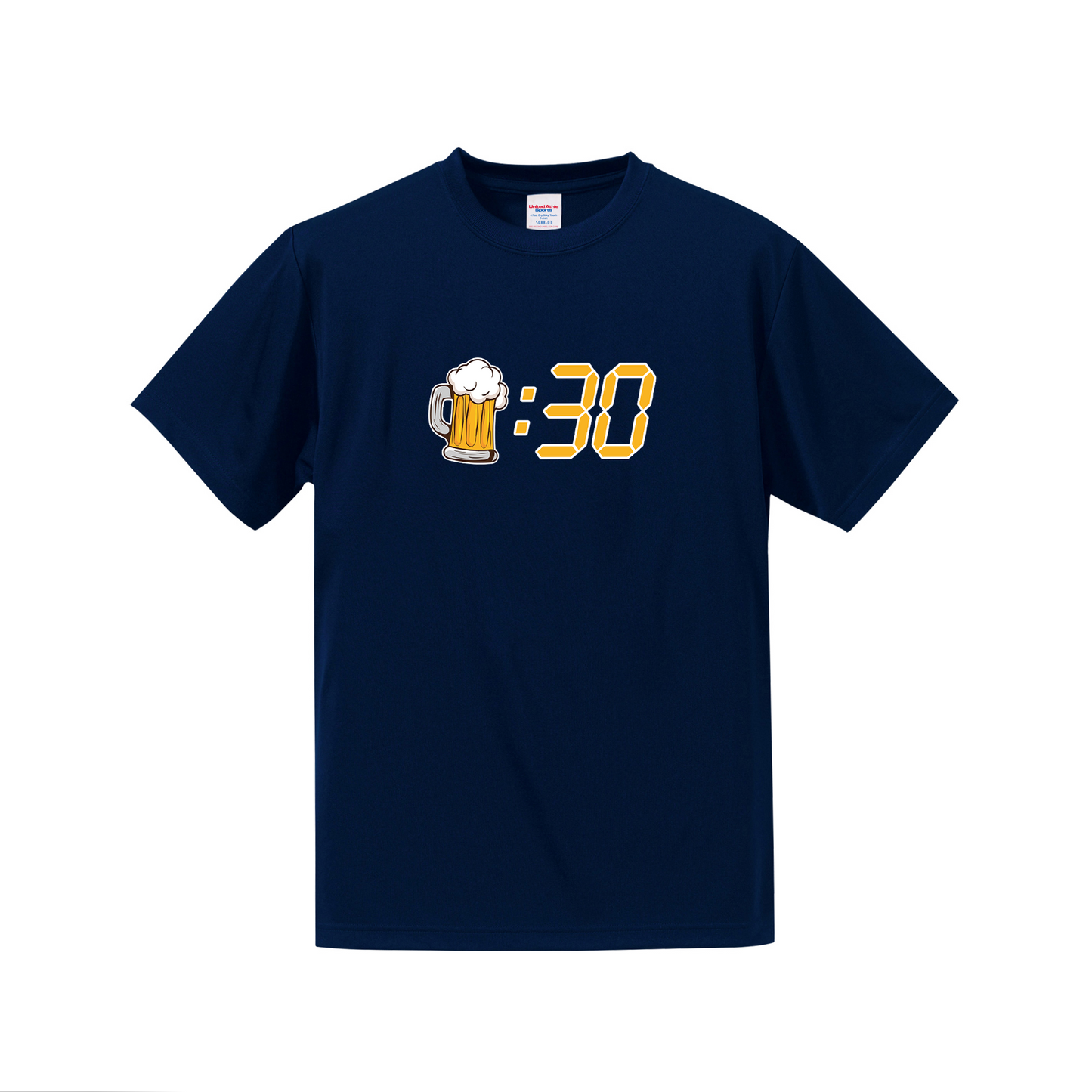 「ビール：30 」誕生日プレゼントにも最適！居酒屋・飲み会で話題の面白ドライシルキータッチTシャツ｜日本酒・ビール・焼酎・ウイスキー好きにおすすめ