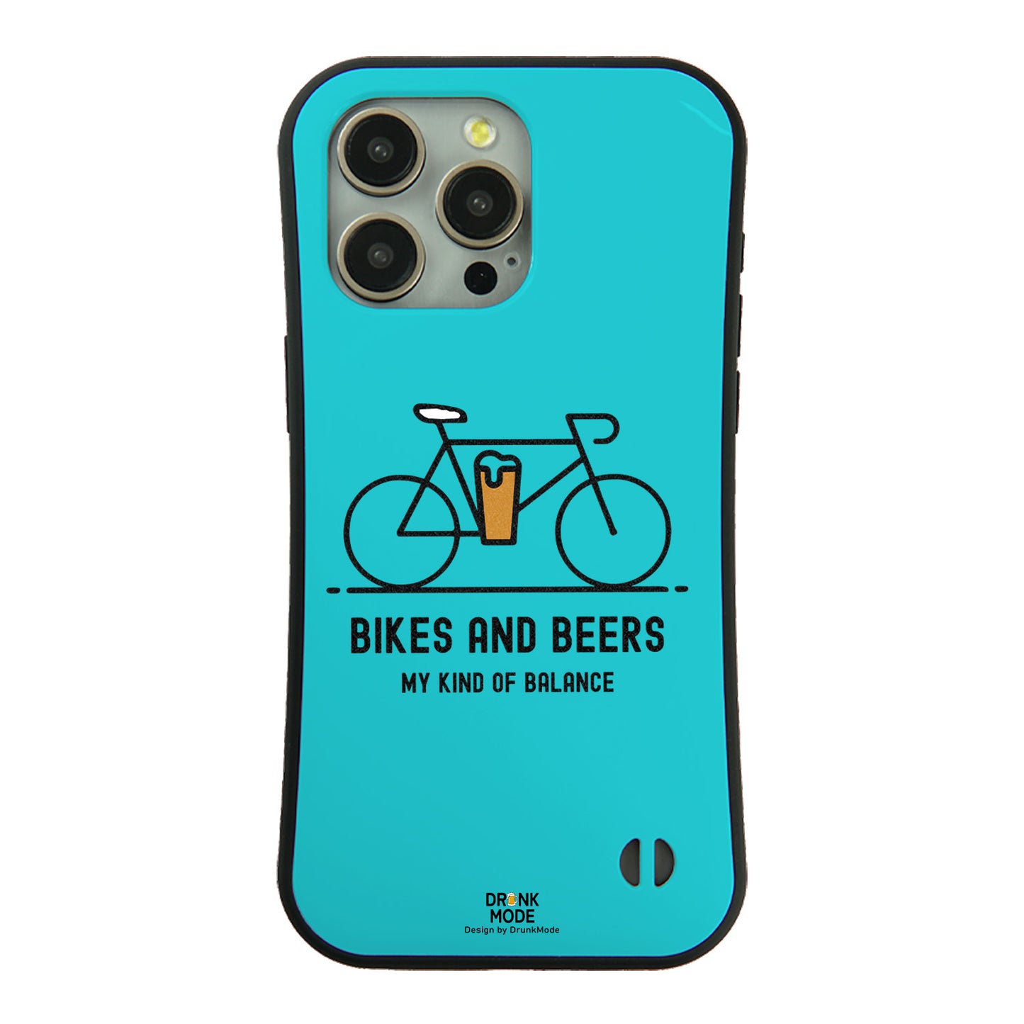 「BIKES AND BEERS 」iPhoneケース おもしろデザイン｜酒好きに人気のDrunkmodeスマホケース｜ビール・焼酎・日本酒・ウイスキー好きにおすすめ｜プレゼントにも◎