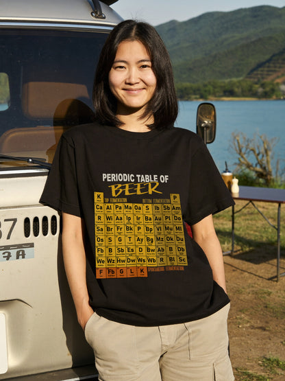 「Periodic Table of BEER 」シャツ ｜ ビール好き・クラフトビール・化学に人気