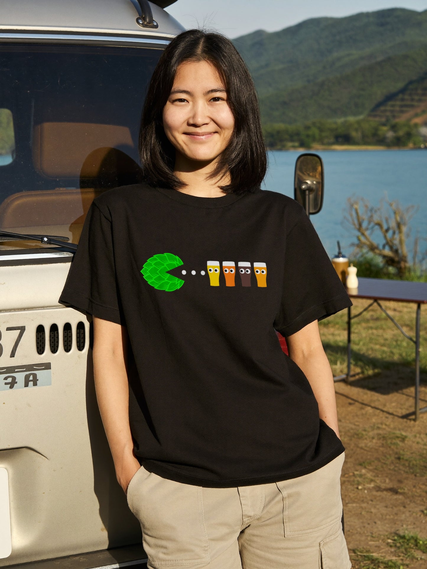 ホップ レトロゲーム クラフトビール Tシャツ ｜ ビール好き・クラフトビール・おもしろに人気