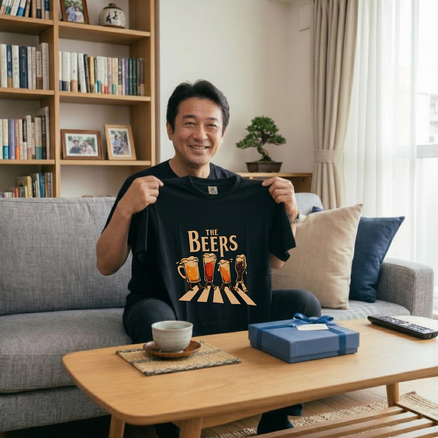 THE BEERS 橫断歩道 Tシャツ ｜ ビール好き・クラフトビール・おもしろ・ロックに人気