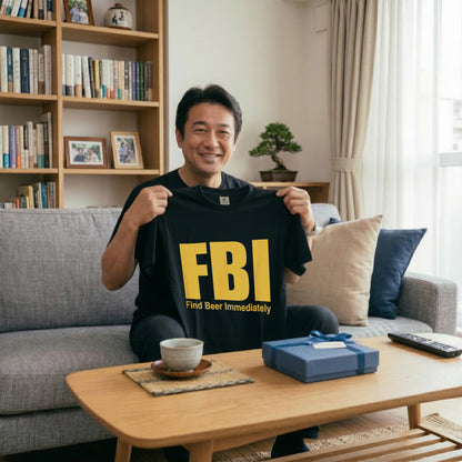 Find Beer Immediately Tシャツ ｜ ビール好き・お酒・おもしろ・ジョークに人気
