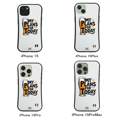 「MY PLAN FOR TODAY」iPhoneケース おもしろデザイン｜酒好きに人気のDrunkmodeスマホケース｜ビール・焼酎・日本酒・ウイスキー好きにおすすめ｜プレゼントにも