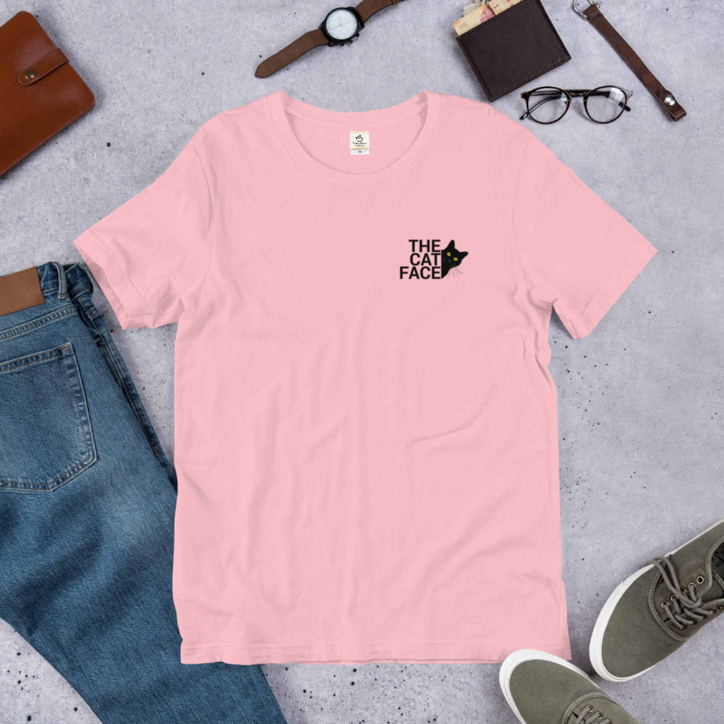猫tシャツ ねこ 猫イラスト The Cat Face2 & Nekodesu | フロント&バックプリント｜アダルト&キッズサイズ.