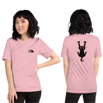 猫tシャツ ねこ かわいい猫イラスト｜フロント&バックプリント｜アダルト&キッズサイズ.