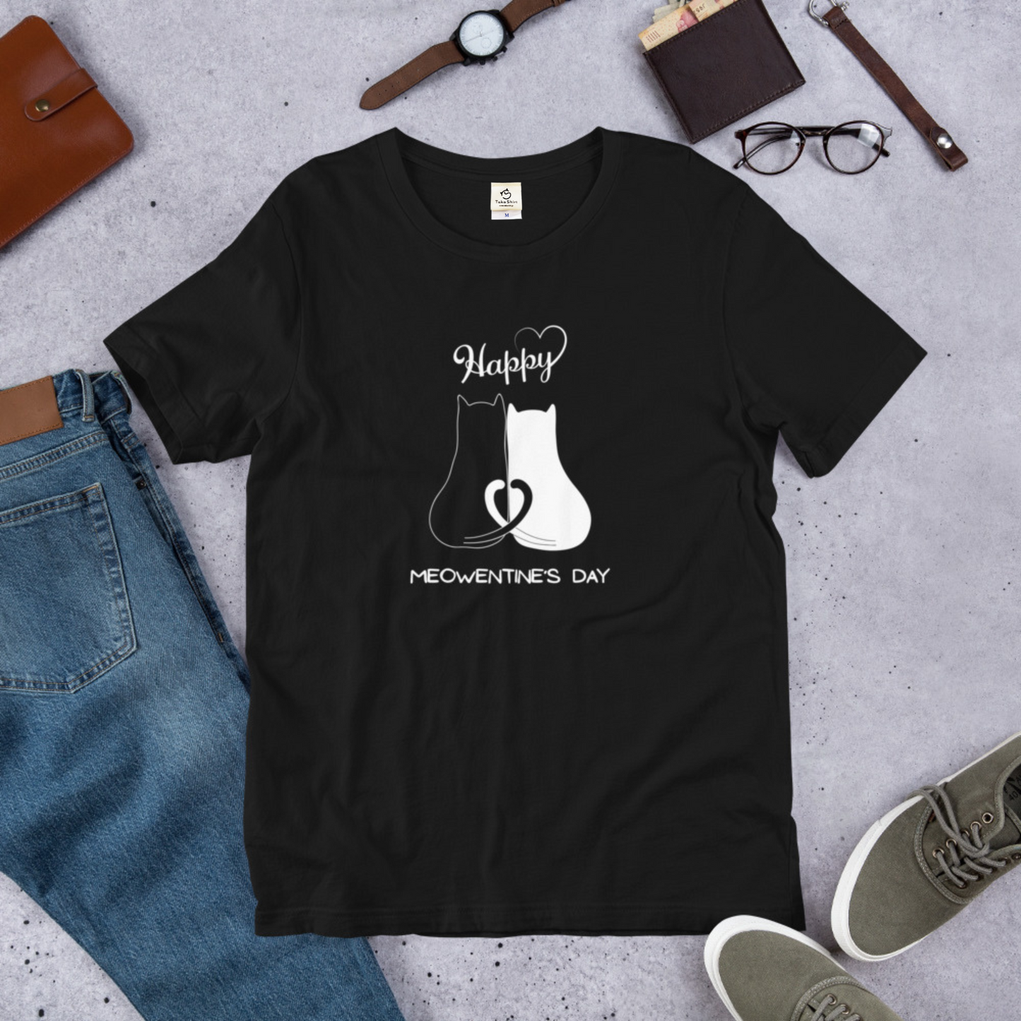 【バレンタイン限定】猫tシャツ ねこ 猫イラスト｜アダルト&キッズサイズ.