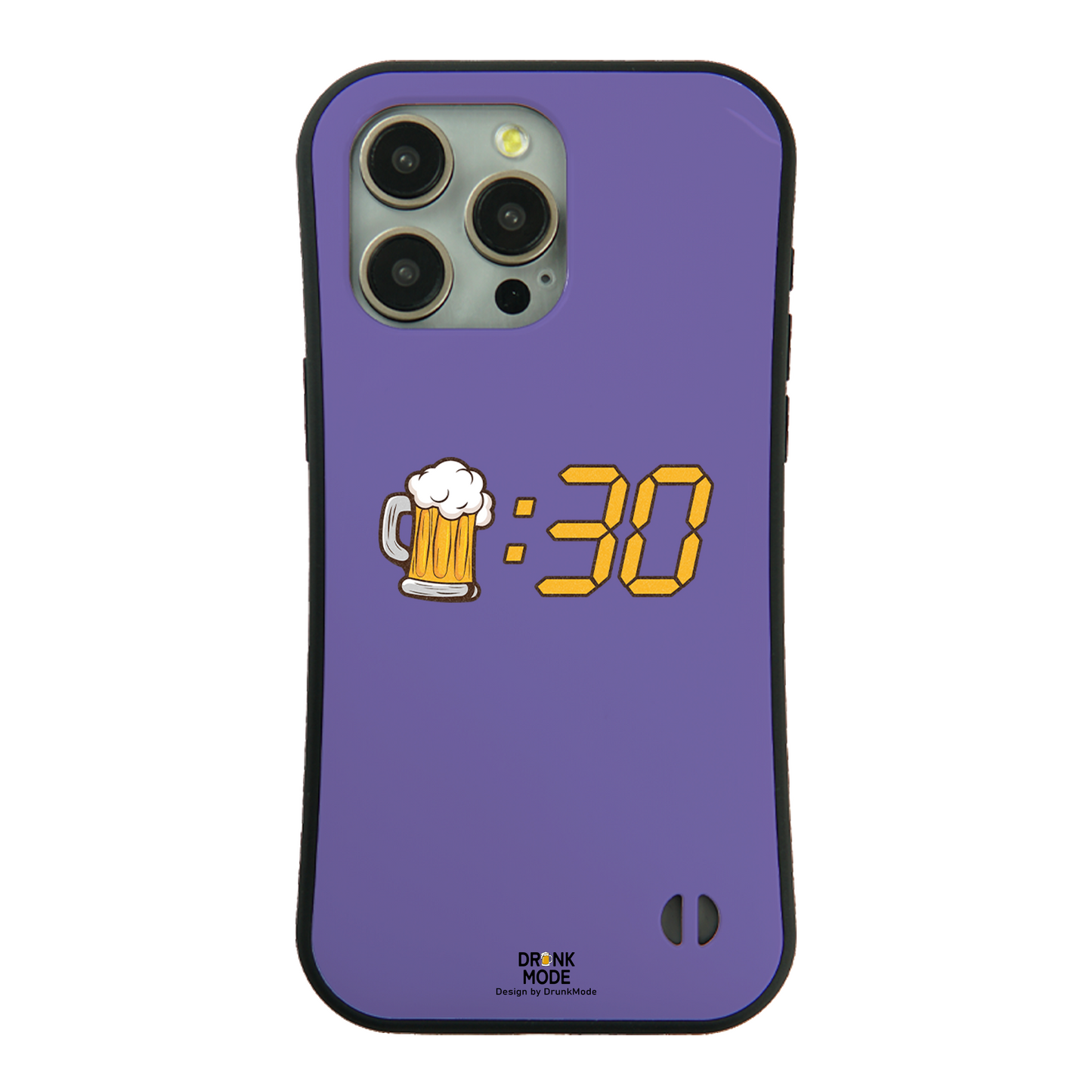 「ビール：30」iPhoneケース おもしろデザイン｜酒好きに人気のDrunkmodeスマホケース｜ビール・焼酎・日本酒・ウイスキー好きにおすすめ｜プレゼントにも◎