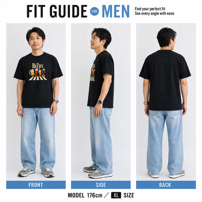 THE BEERS 橫断歩道 Tシャツ ｜ ビール好き・クラフトビール・おもしろ・ロックに人気