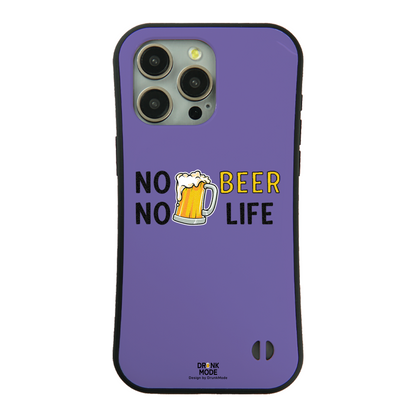 「NO BEER NO LIFE」iPhoneケース おもしろデザイン｜酒好きに人気のDrunkmodeスマホケース｜ビール・焼酎・日本酒・ウイスキー好きにおすすめ｜プレゼントにも◎