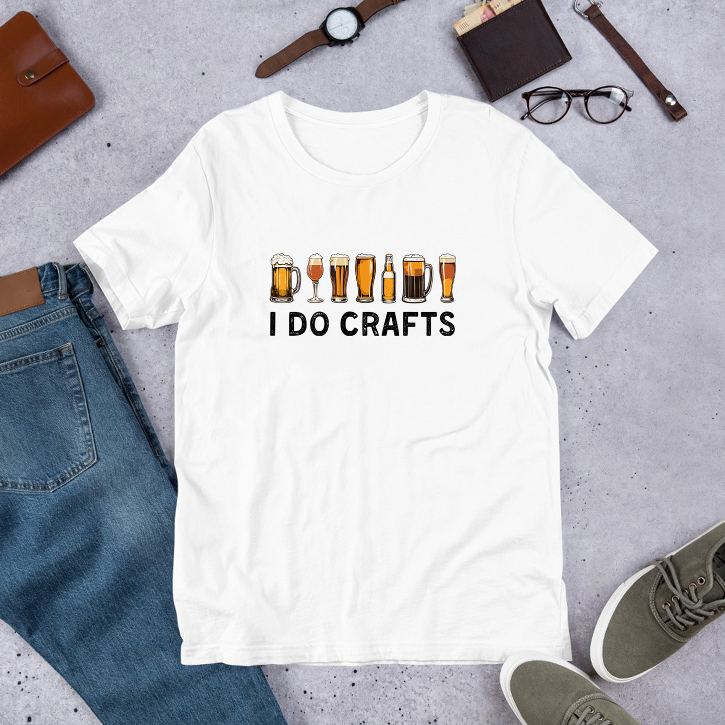 「 I DO CRAFTS 」誕生日プレゼントにも最適！居酒屋・飲み会で話題の面白tシャツ｜日本酒・ビール・焼酎・ウイスキー好きにおすすめ