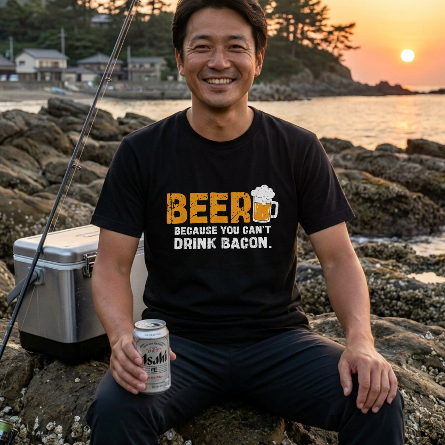 「BEER Because You Can't Drink Bacon 」シャツ ｜ ビール好き・おもしろ・飲み会に人気