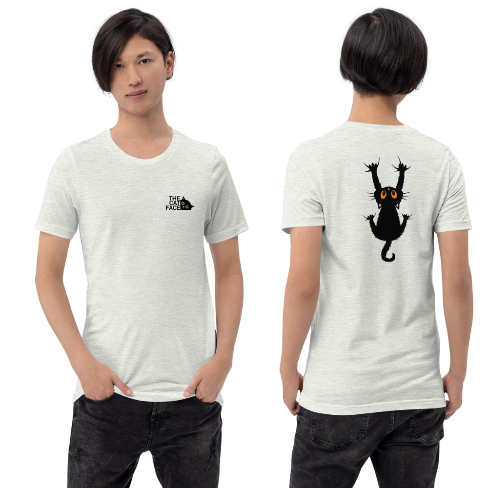 猫tシャツ ねこ かわいい猫イラスト｜フロント&バックプリント｜アダルト&キッズサイズ.