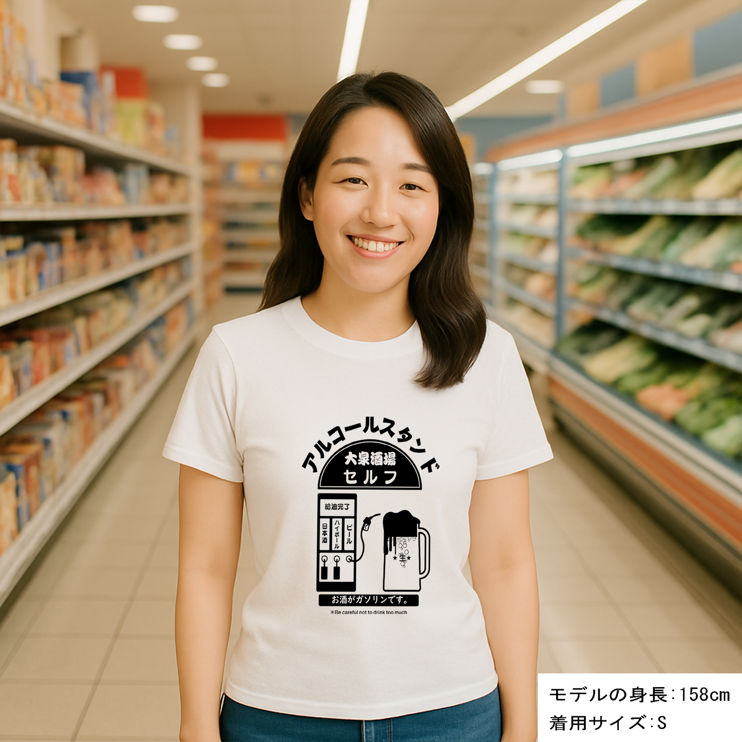 「 アルコールスタンド」誕生日プレゼントにも最適！居酒屋・飲み会で話題の面白ドライシルキータッチTシャツ｜日本酒・ビール・焼酎・ウイスキー好きにおすすめ