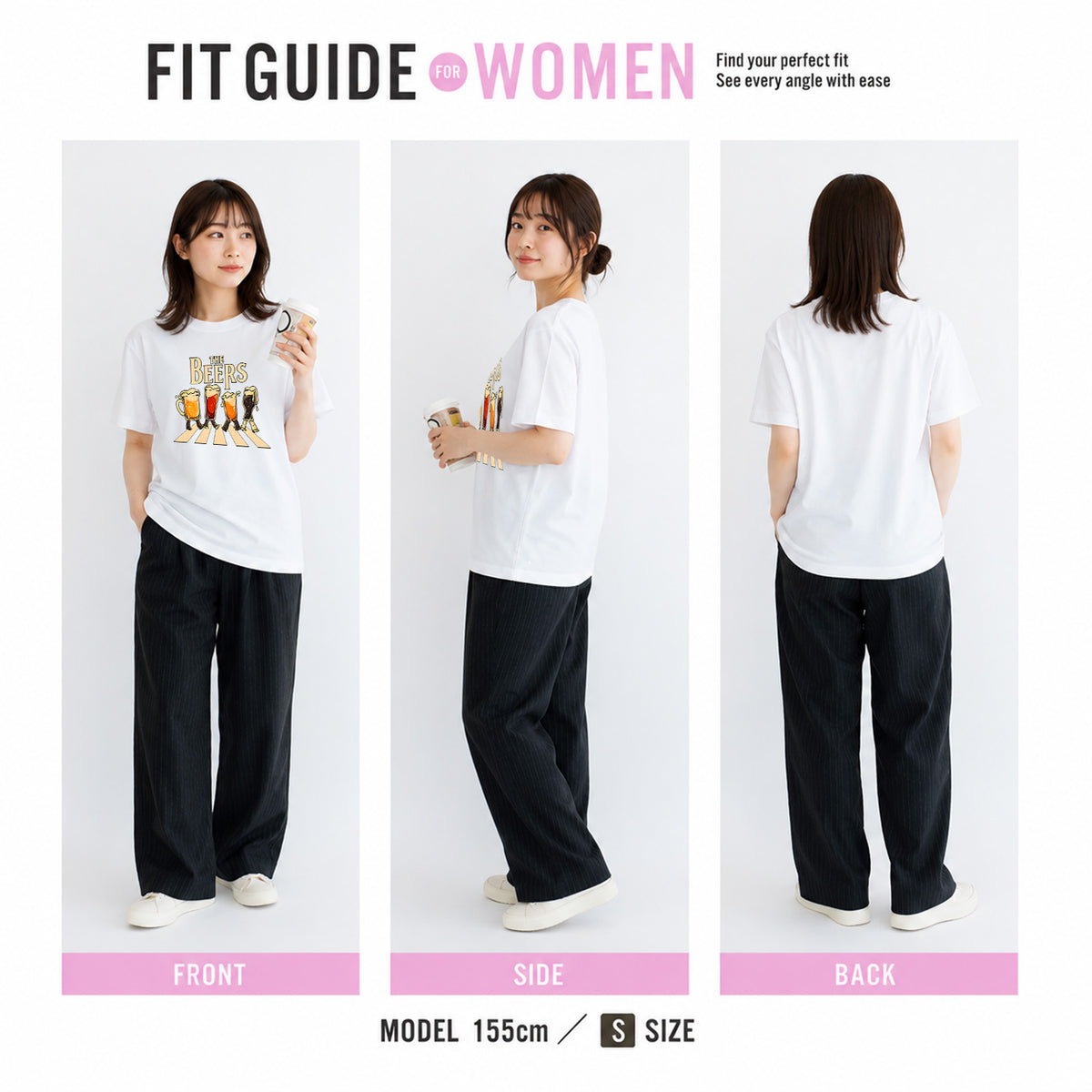 THE BEERS 橫断歩道 Tシャツ ｜ ビール好き・クラフトビール・おもしろ・ロックに人気