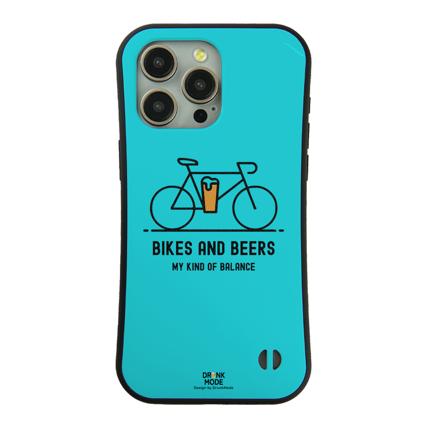 「BIKES AND BEERS 」iPhoneケース おもしろデザイン｜酒好きに人気のDrunkmodeスマホケース｜ビール・焼酎・日本酒・ウイスキー好きにおすすめ｜プレゼントにも◎