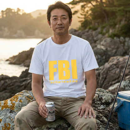 Find Beer Immediately Tシャツ ｜ ビール好き・お酒・おもしろ・ジョークに人気